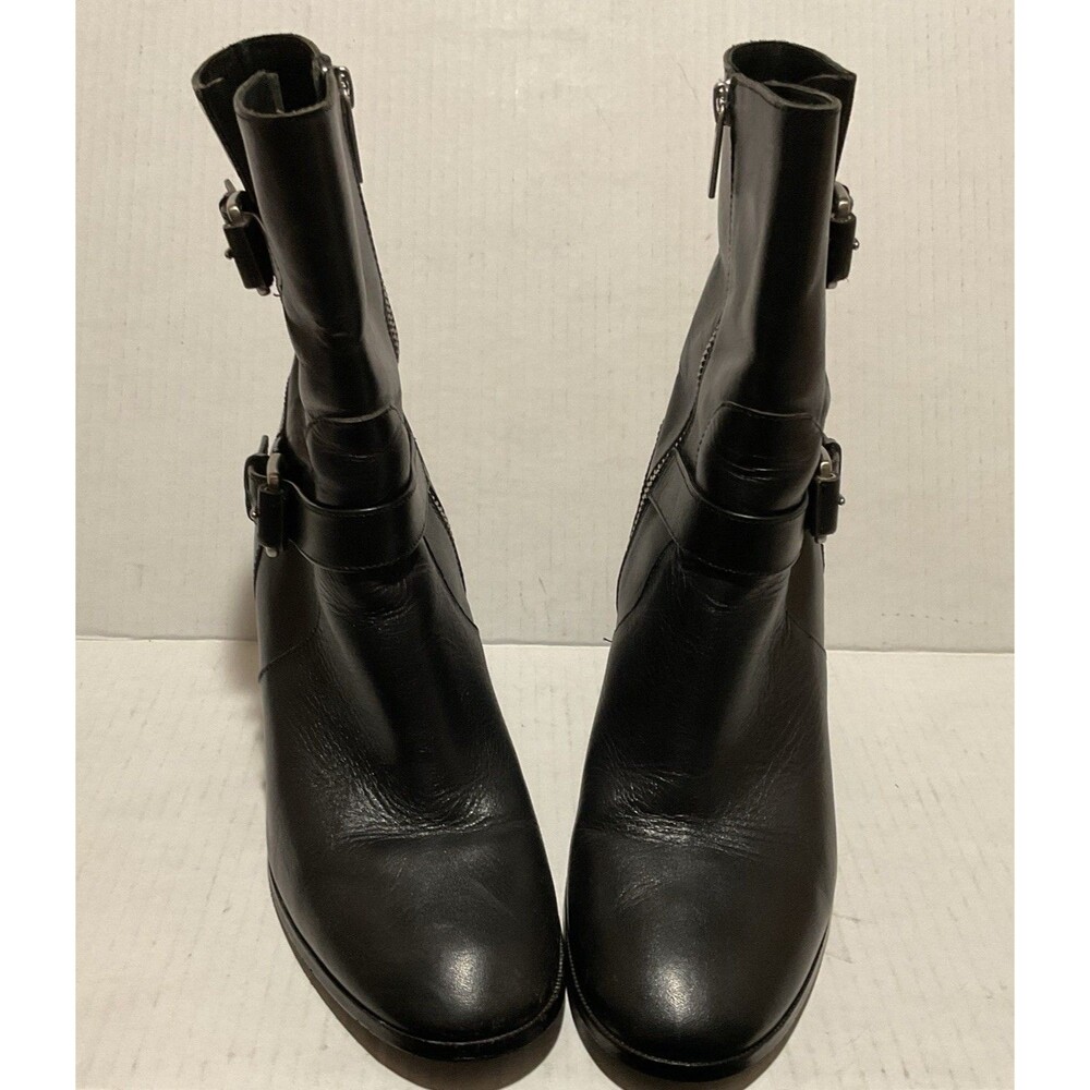 Michael Kors Leather Boots Size 8 Casual 3in Kitten Block Heel